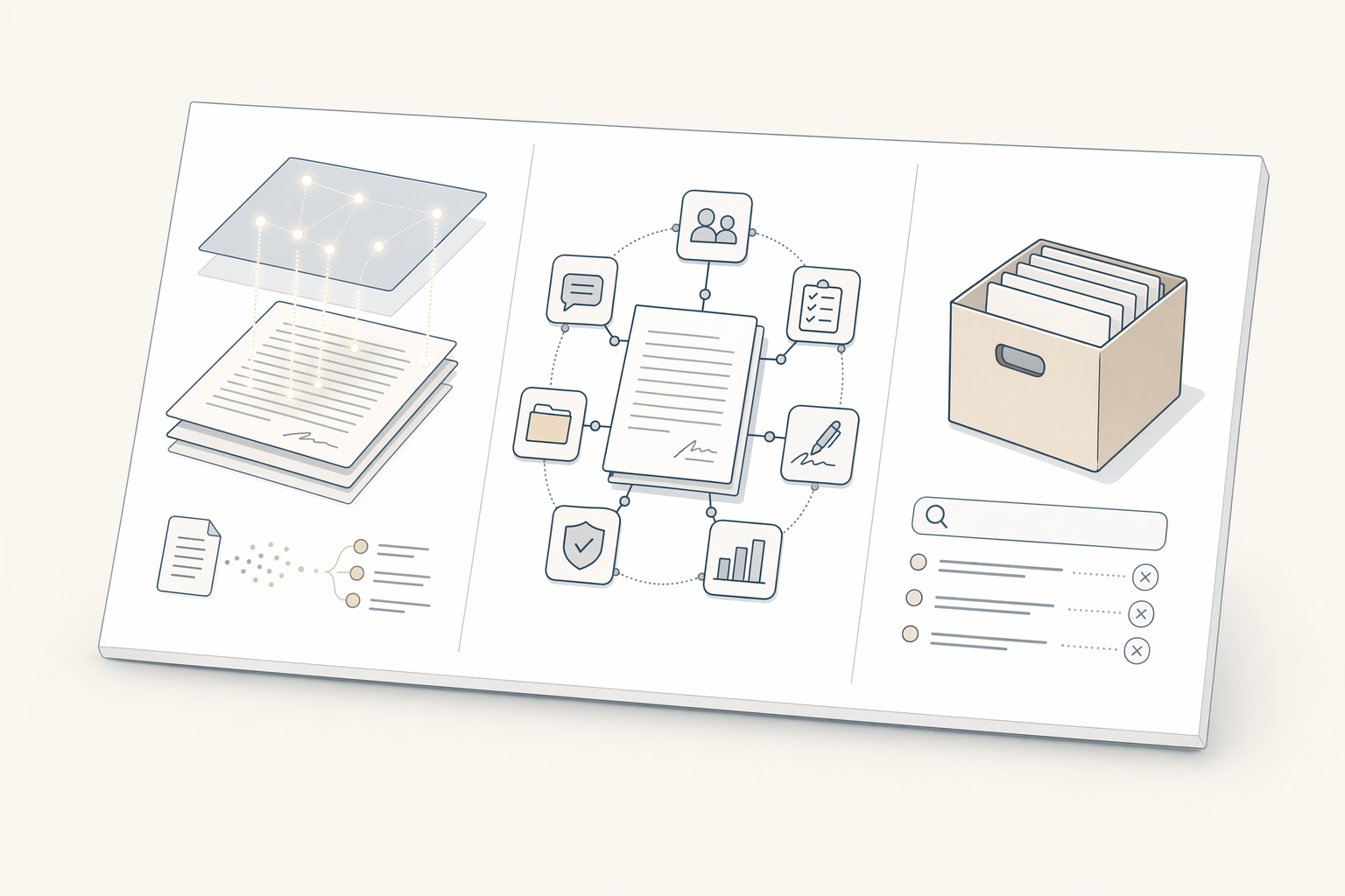 Illustration for: Platform Approaches: Intelligence Layer, Full CLM Suite, or Basic Repository