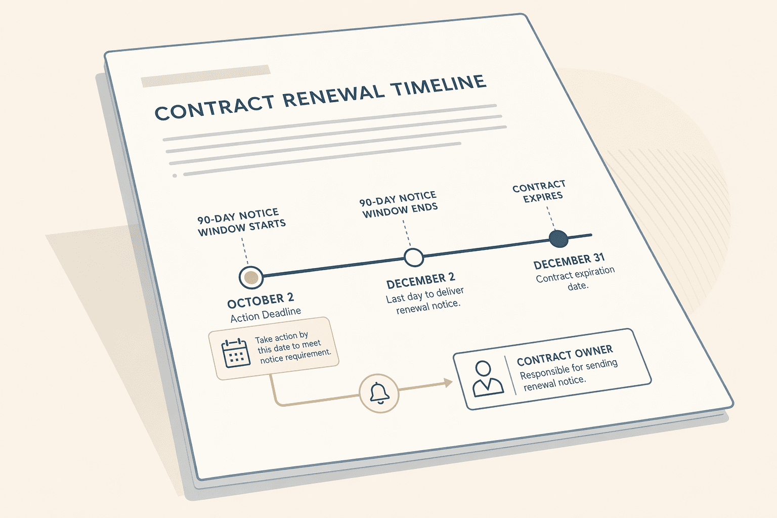 Illustration for: Automated Renewal Alerts: Granularity and Notice-Period Coverage