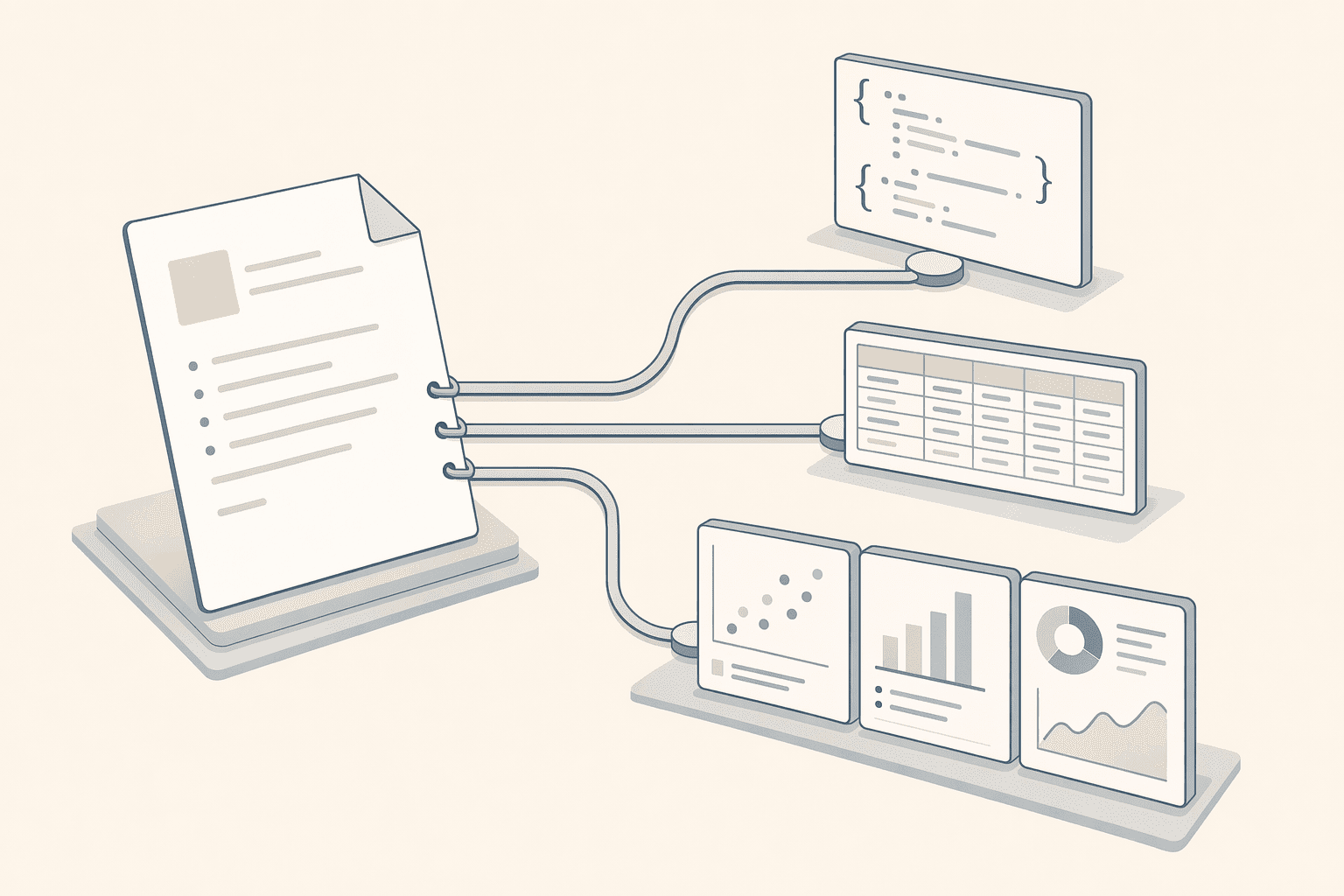 Illustration for: Integration & Output Flexibility for BI and Analytics