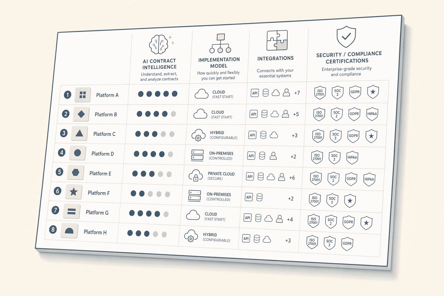 Illustration for: 8 Leading Enterprise CLM Platforms Compared