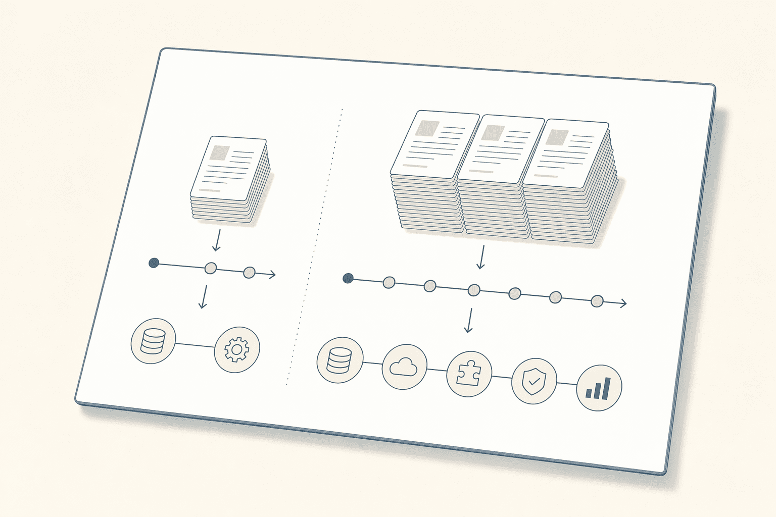 Illustration for: Implementation Models: Pilot-First vs. Full Migration