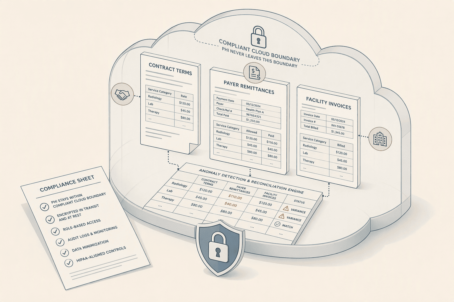 Illustration for 3. Cedar, healthcare-tailored billing integrity with PHI-aware anomaly detection