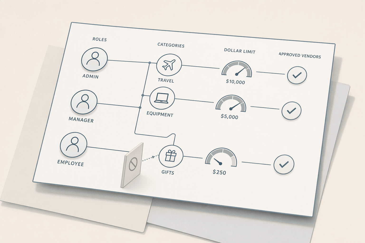 Illustration for Step 4: Configure granular RBAC to enforce data-sensitive spending controls