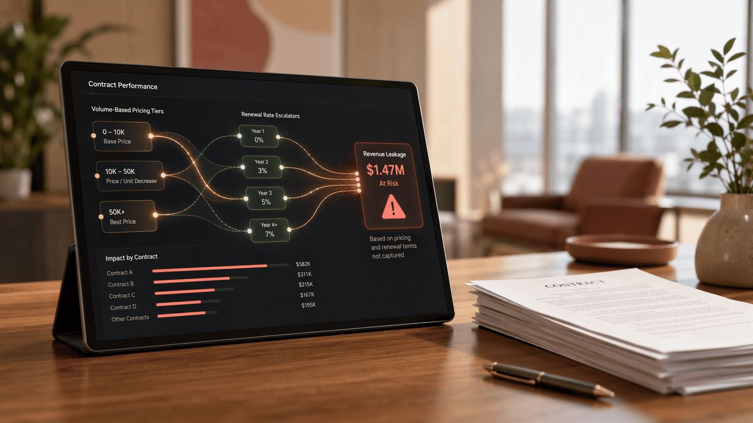 Illustration for 4. Evisort: Automated Clause Detection and Revenue Leakage Prevention