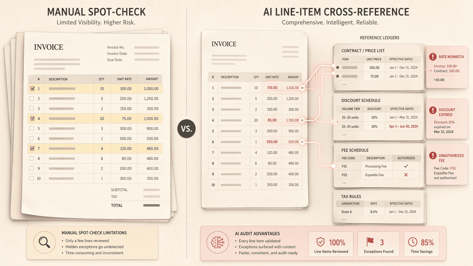 Illustration for Step 5: Automate Cross-Referencing of Grouped Agreements Against Actual Invoices to Uncover Hidden Maverick Patterns