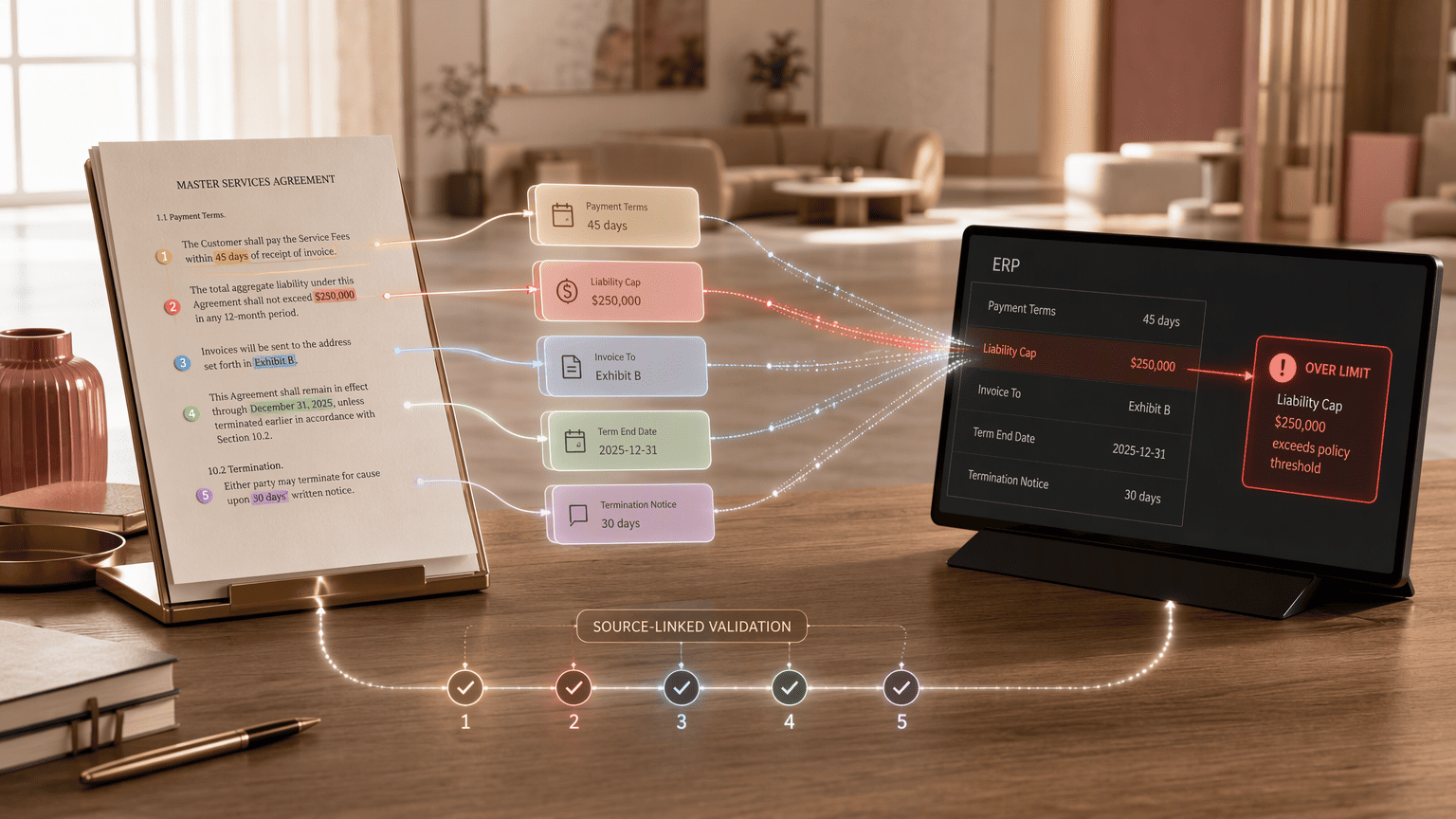 Illustration for 1. Contracts.ai, The Intelligence Layer That Catches Spending Gaps Your ERP Misses