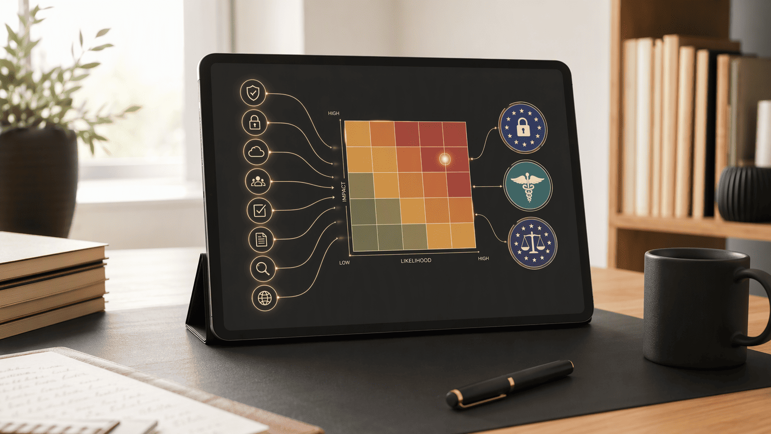Illustration for 6. VerifyWise.ai, Multi-Framework AI Vendor Risk Scoring