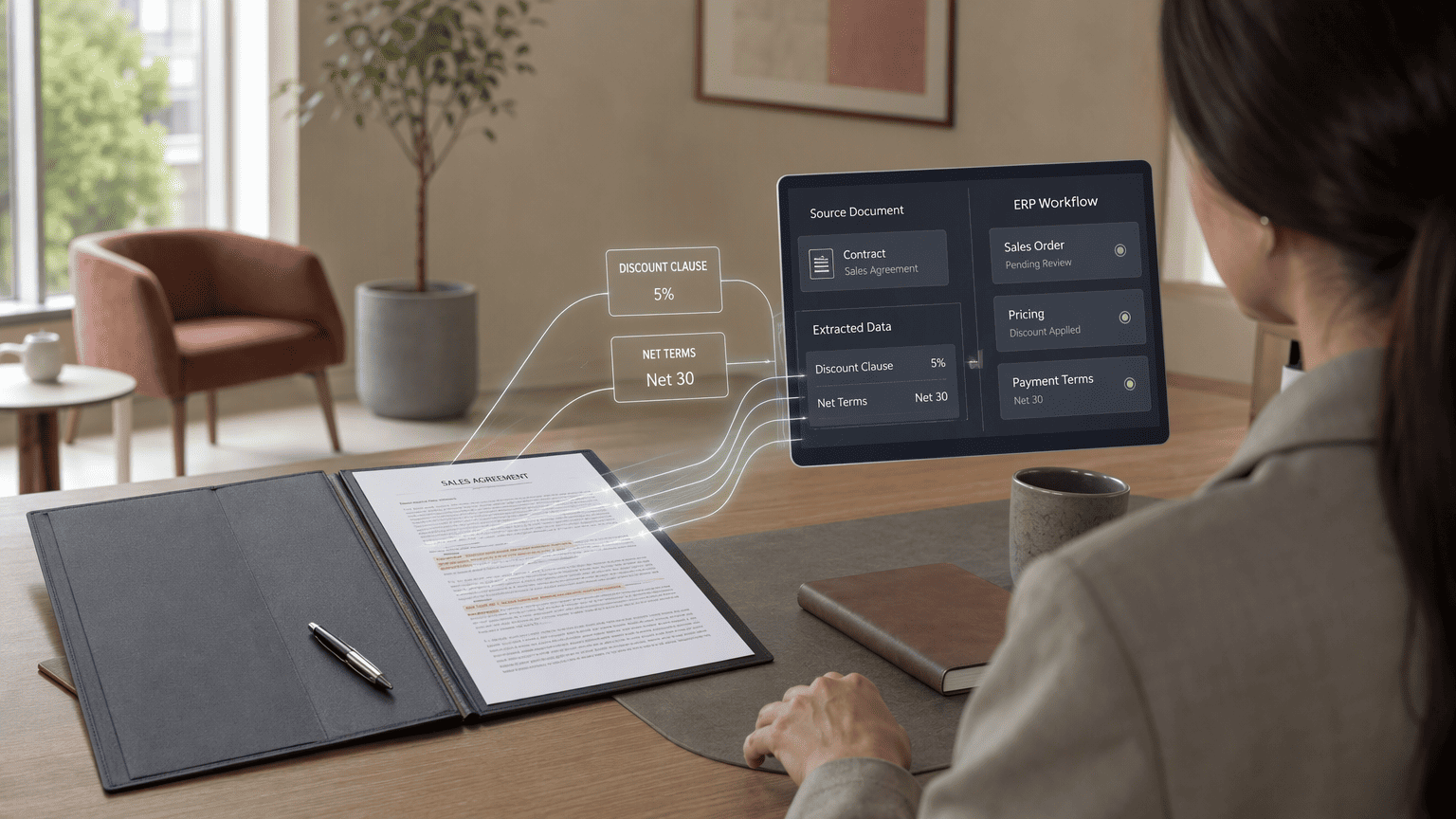 Illustration for 1. Contracts.ai, Post-Signature Contract Intelligence That Fuels Dynamic Discounting Without Replacing Your ERP