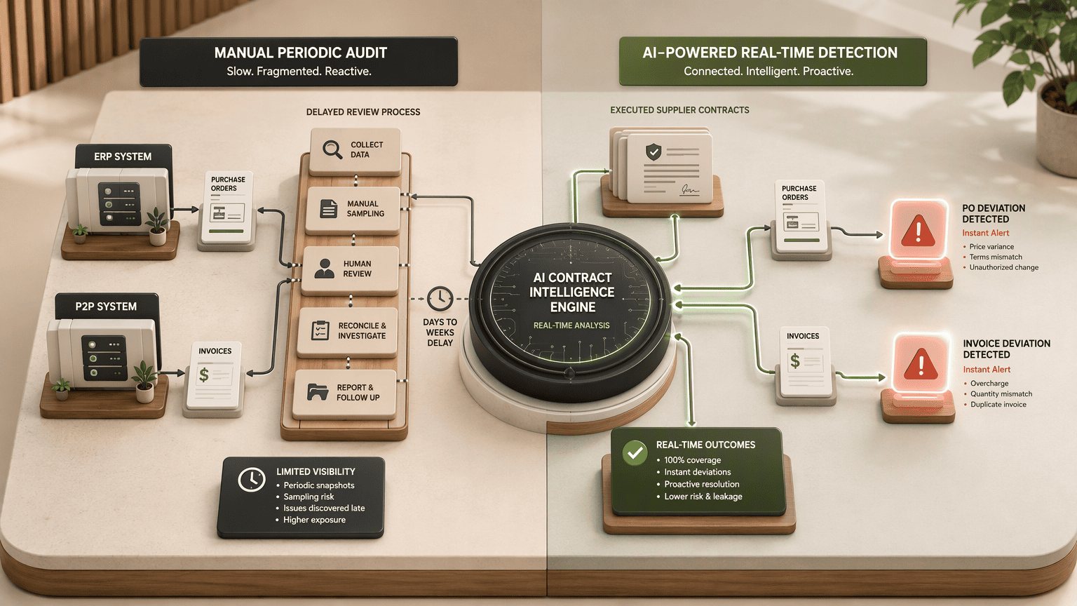 Illustration for Step 4: Deploy Real-Time, AI-Powered Detection Over Your Existing P2P and ERP Systems