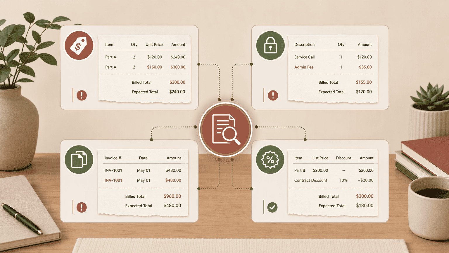 Illustration for Discrepancy Types an AI Audit Engine Must Detect