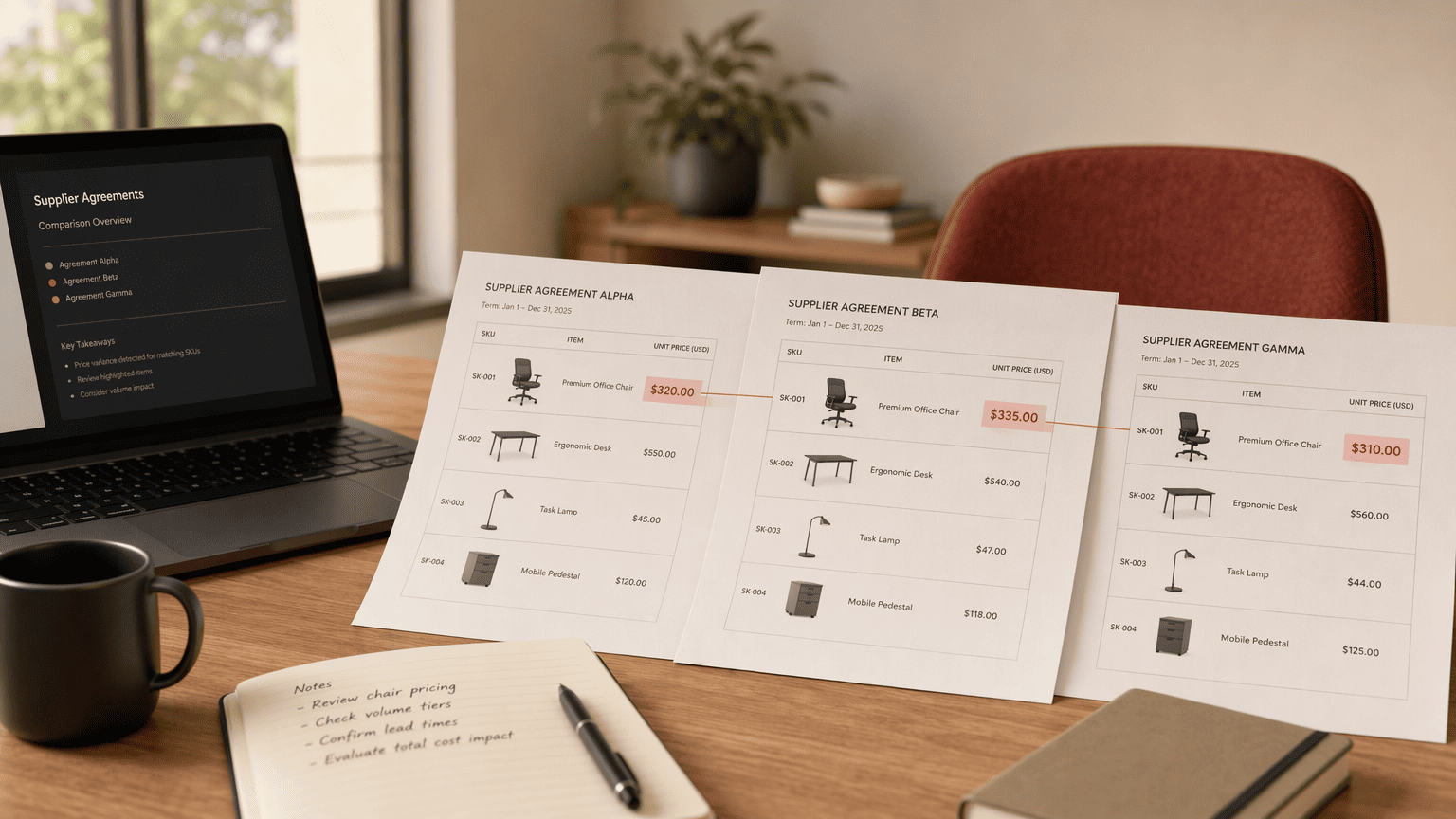 Illustration for Step 5: Use Cross-Contract Intelligence to Surface Inconsistent Pricing Across Sibling Agreements