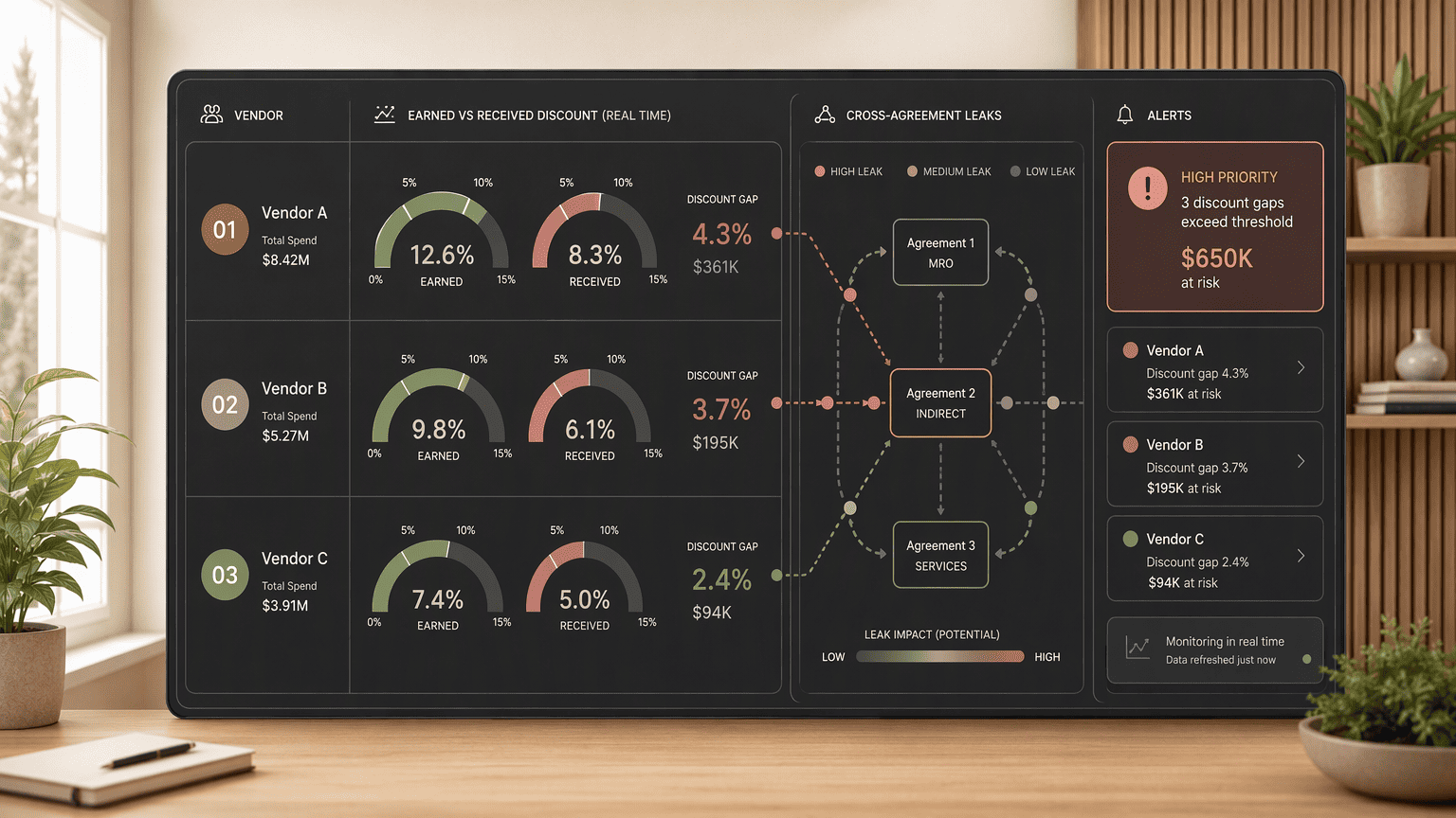 Illustration for Step 3: Validate, Deploy Real-Time Dashboards and Cross-Agreement Leak Detection