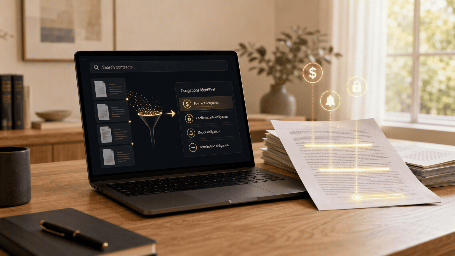 Illustration for 3. Evisort: AI-Powered Search and Obligation Extraction