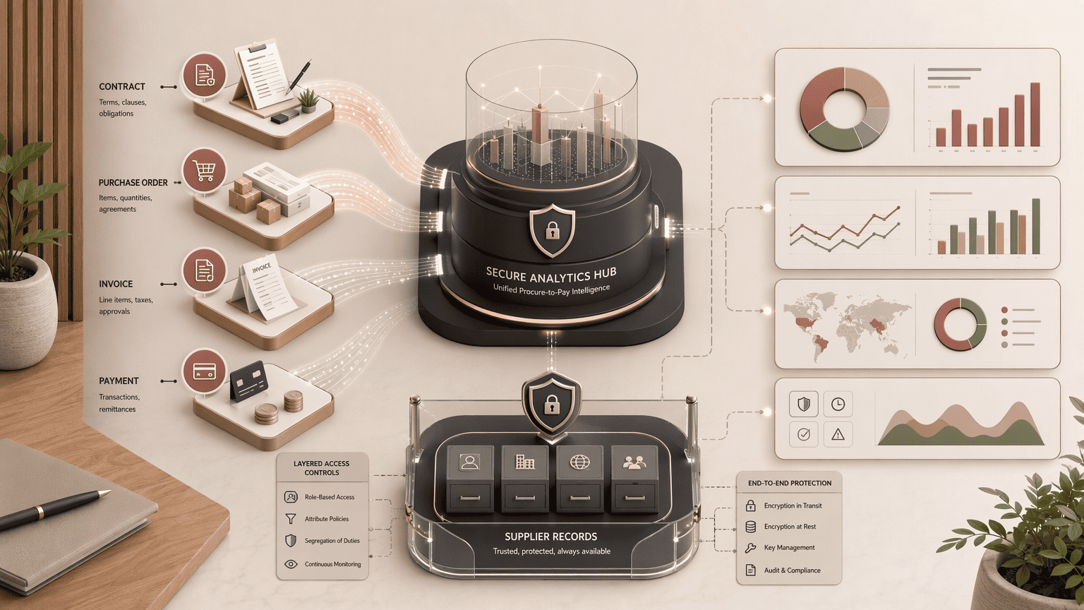 Illustration for 8. Coupa for Unified Procure-to-Pay Analytics and Security-Compliant Supplier Data Management