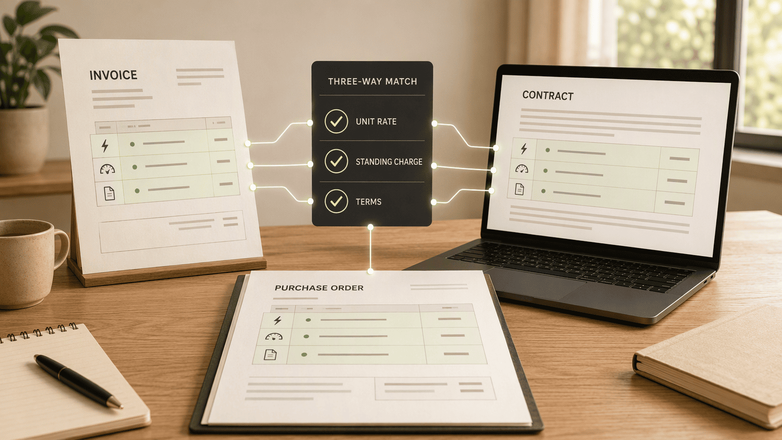 Illustration for Step 2: Establish a Three-Way Matching Process for Every Invoice