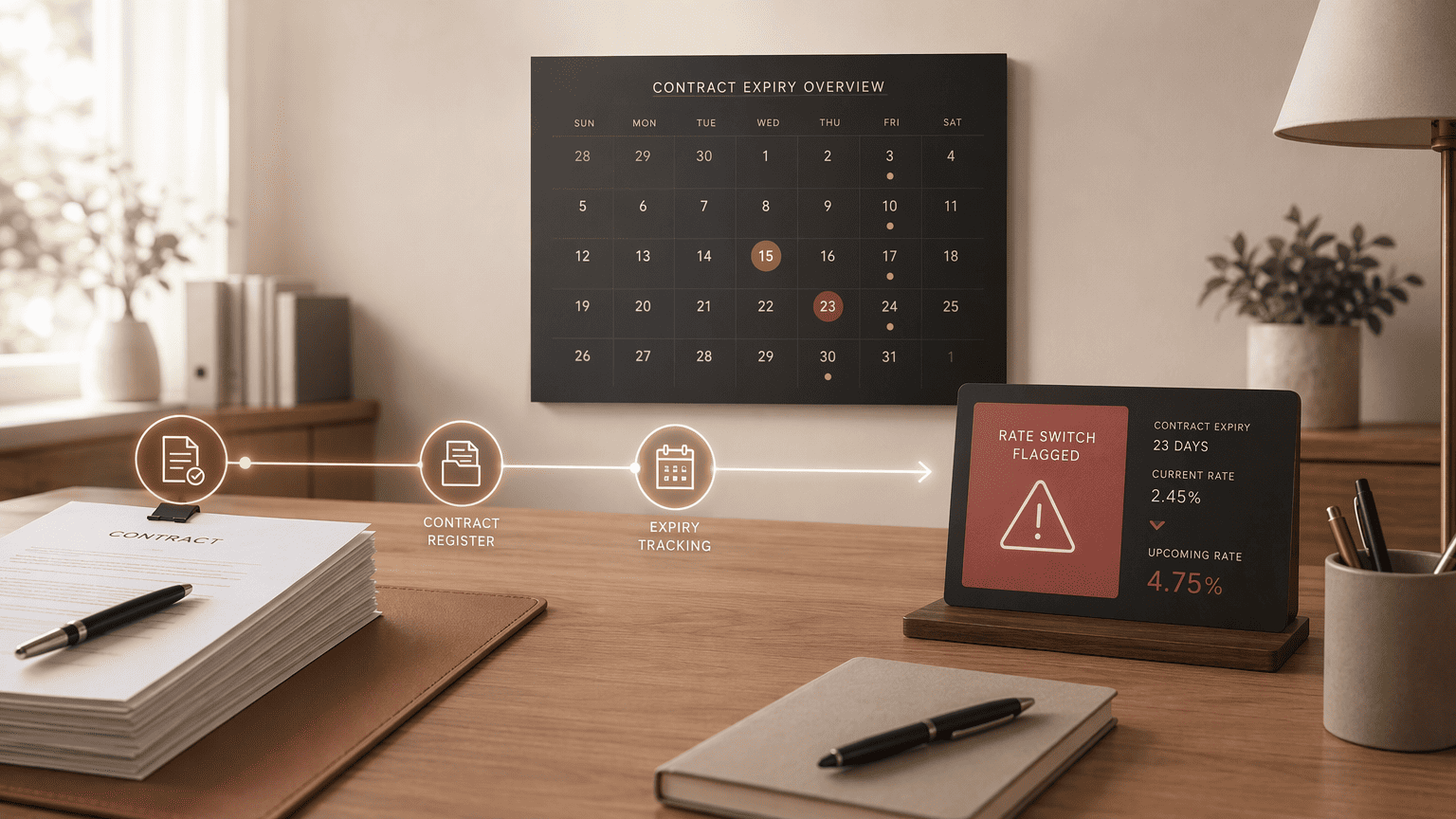 Illustration for Step 3: Monitor and Flag Out-of-Contract Deemed Rates