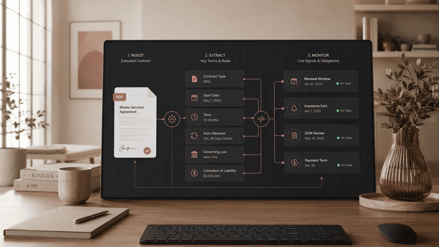 Illustration for The AI Answer: How Continuous Contract Intelligence Works